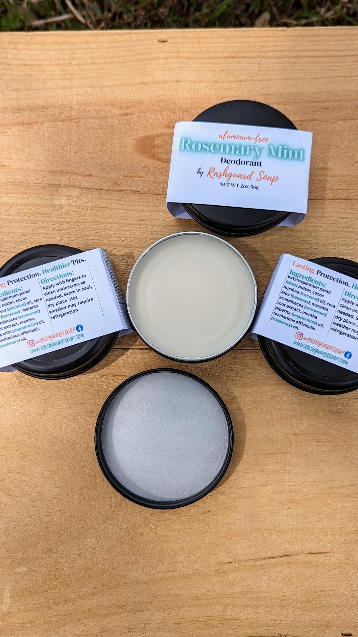 All Natural Rosemary Mint Deodorant