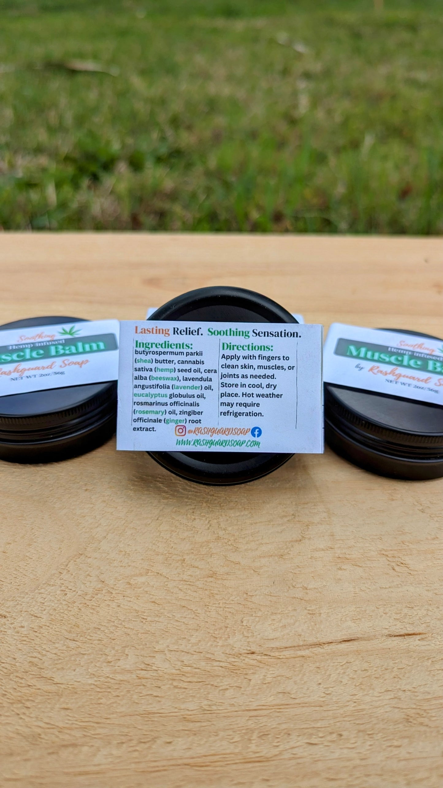 Soothing Muscle Balm All Natural Hemp Infused