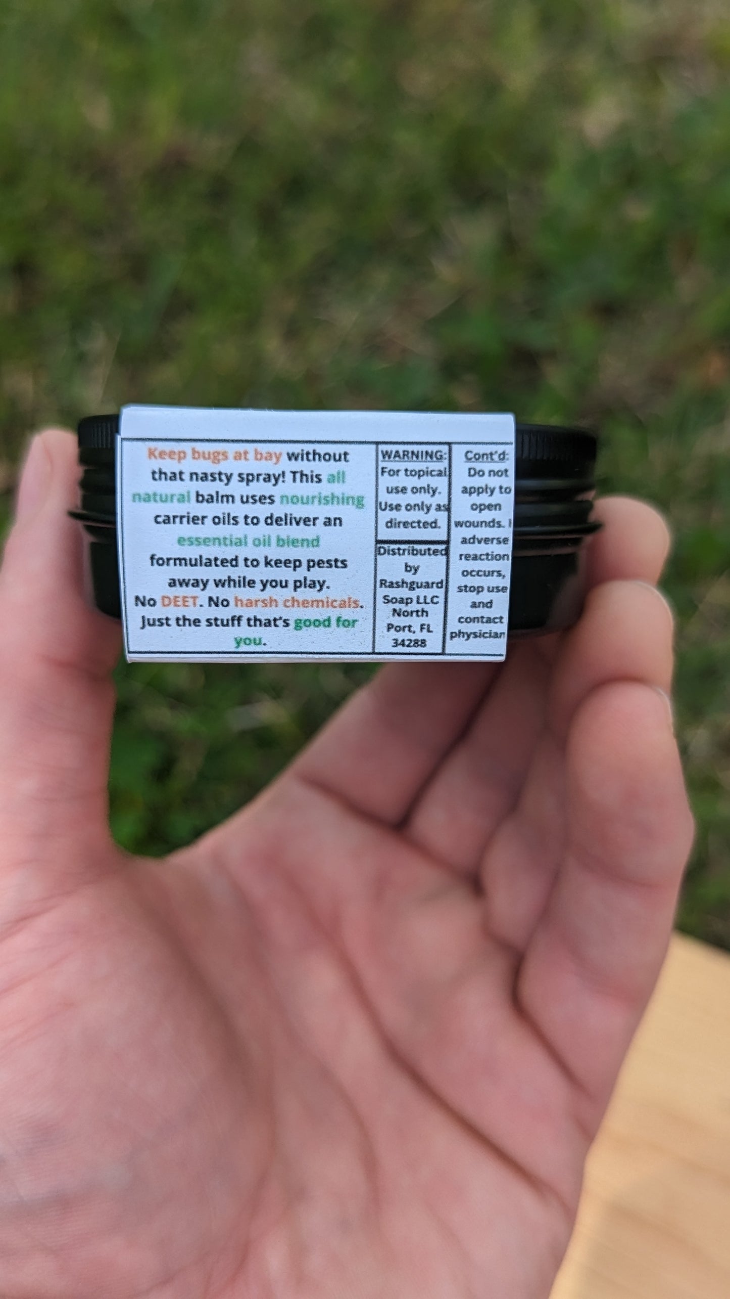 All Natural Bug Balm Bug Repellant No Deet